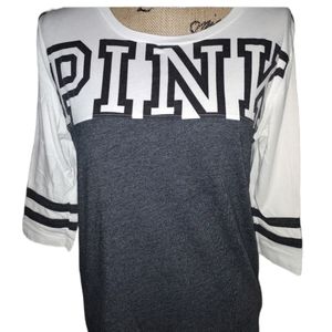 PINK by VS 3/4 sleeve tee size M